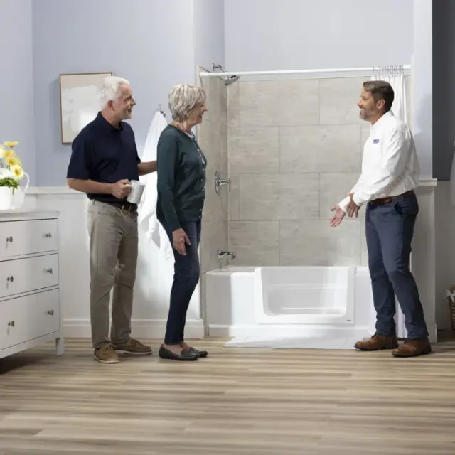 Original Tub Installer Presenting Finished Product